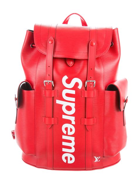 supreme x louis vuitton backpack retail price|louis vuitton supreme christopher backpack.